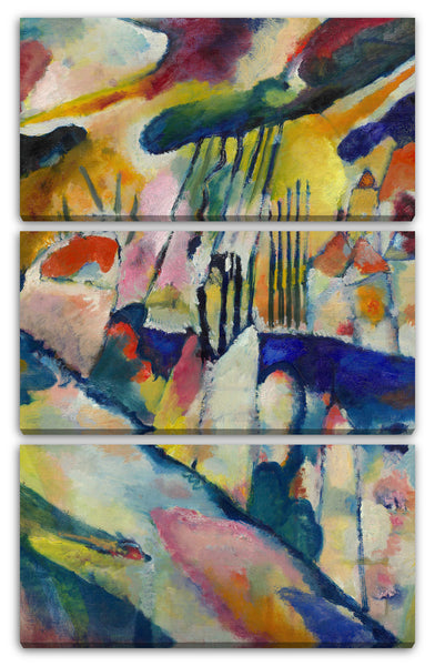 Leinwandbild Wassily Kandinsky - Landschaft mit Regen (1913)