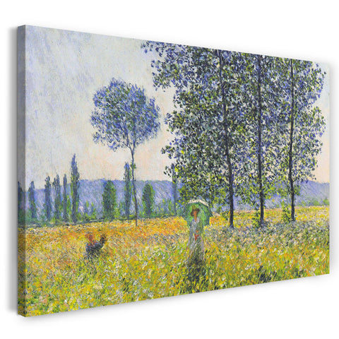 Leinwandbild Claude Monet - Pappeln im Sonnenlicht