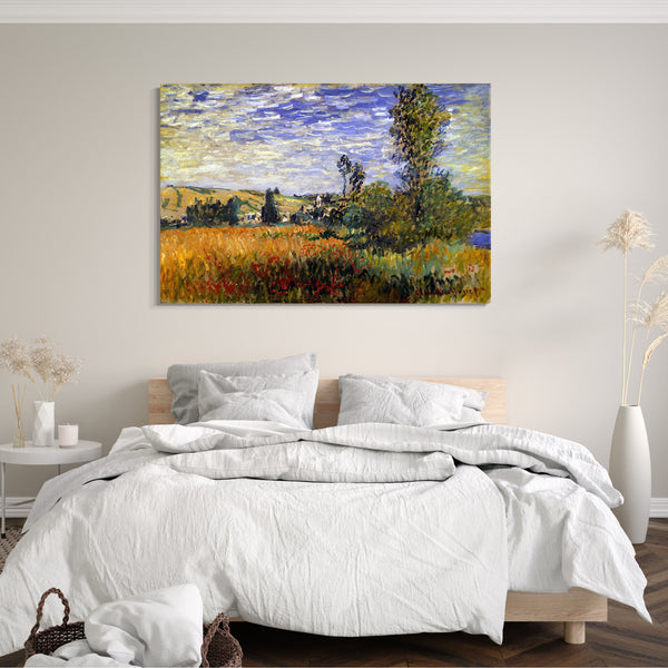 Leinwandbild Claude Monet - Weg durch die Mohnfelder, Ile Saint-Martin