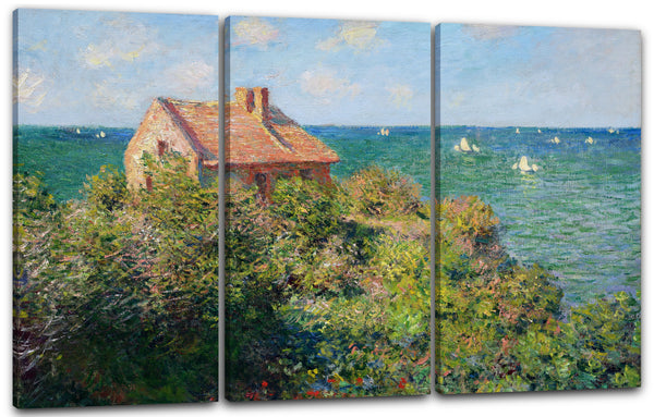 Leinwandbild Claude Monet - Fischer-Häuschen in Varengeville