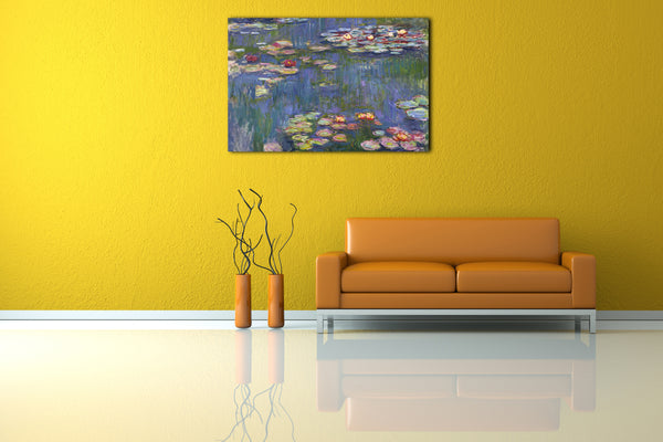 Top-Angebot Kunstdruck Claude Monet - Seerosen Leinwand auf Keilrahmen gespannt