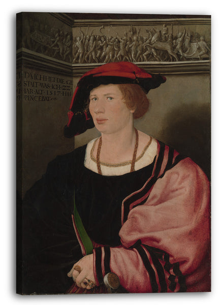 Leinwandbild Hans Holbein der Jüngere - Benedikt von Hertenstein (geb. um 1495, gestorben 1522)