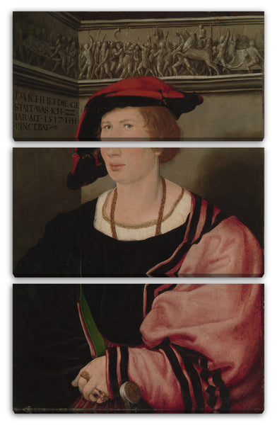 Leinwandbild Hans Holbein der Jüngere - Benedikt von Hertenstein (geb. um 1495, gestorben 1522)