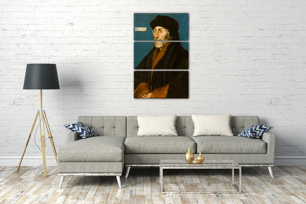 Leinwandbild Hans Holbein der Jüngere - Erasmus von Rotterdam