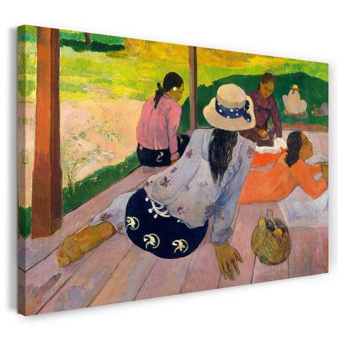 Leinwandbild Paul Gauguin - Die Siesta