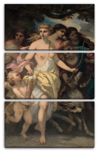 Leinwandbild Narcisse-Virgile Díaz de la Peña - Diana