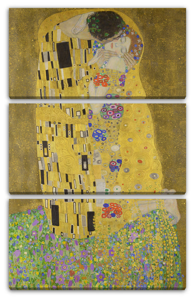 Leinwandbild Gustav Klimt - Der Kuss (1907-1908)