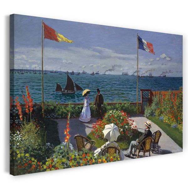 Leinwandbild Claude Monet - Garten in Sainte-Adresse (1867)
