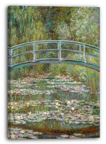 Leinwandbild Claude Monet - japanische Brücke über den Seerosenteich (1899)