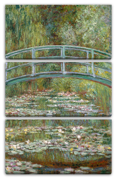 Leinwandbild Claude Monet - japanische Brücke über den Seerosenteich (1899)
