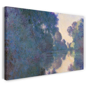 Leinwandbild Claude Monet - Morgen an der Seine, nahe Giverny (1897)