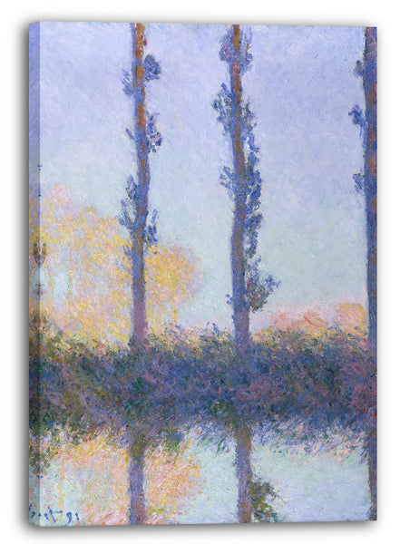 Leinwandbild Claude Monet - Die vier Pappeln (1891)