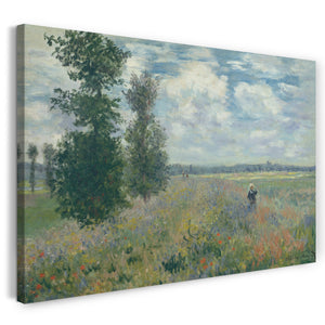 Leinwandbild Claude Monet - Felder um Argenteuil (1875)
