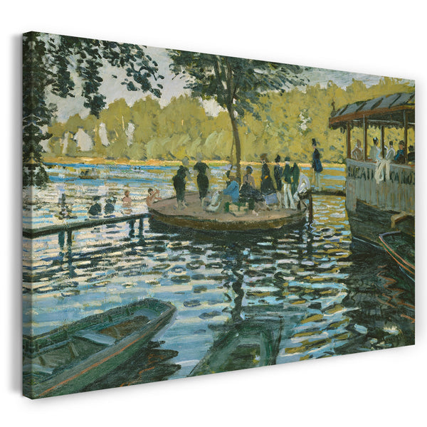 Leinwandbild Claude Monet - Badende in La Grenouillère (1869)