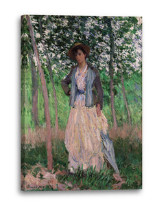 Leinwandbild Claude Monet - Die Spaziergängerin (Suzanne Hoschedé, später Theodore Earl Butler, 18681899) (1887)