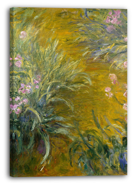 Leinwandbild Claude Monet - Weg durch die Schwertlilien (1914-1917)