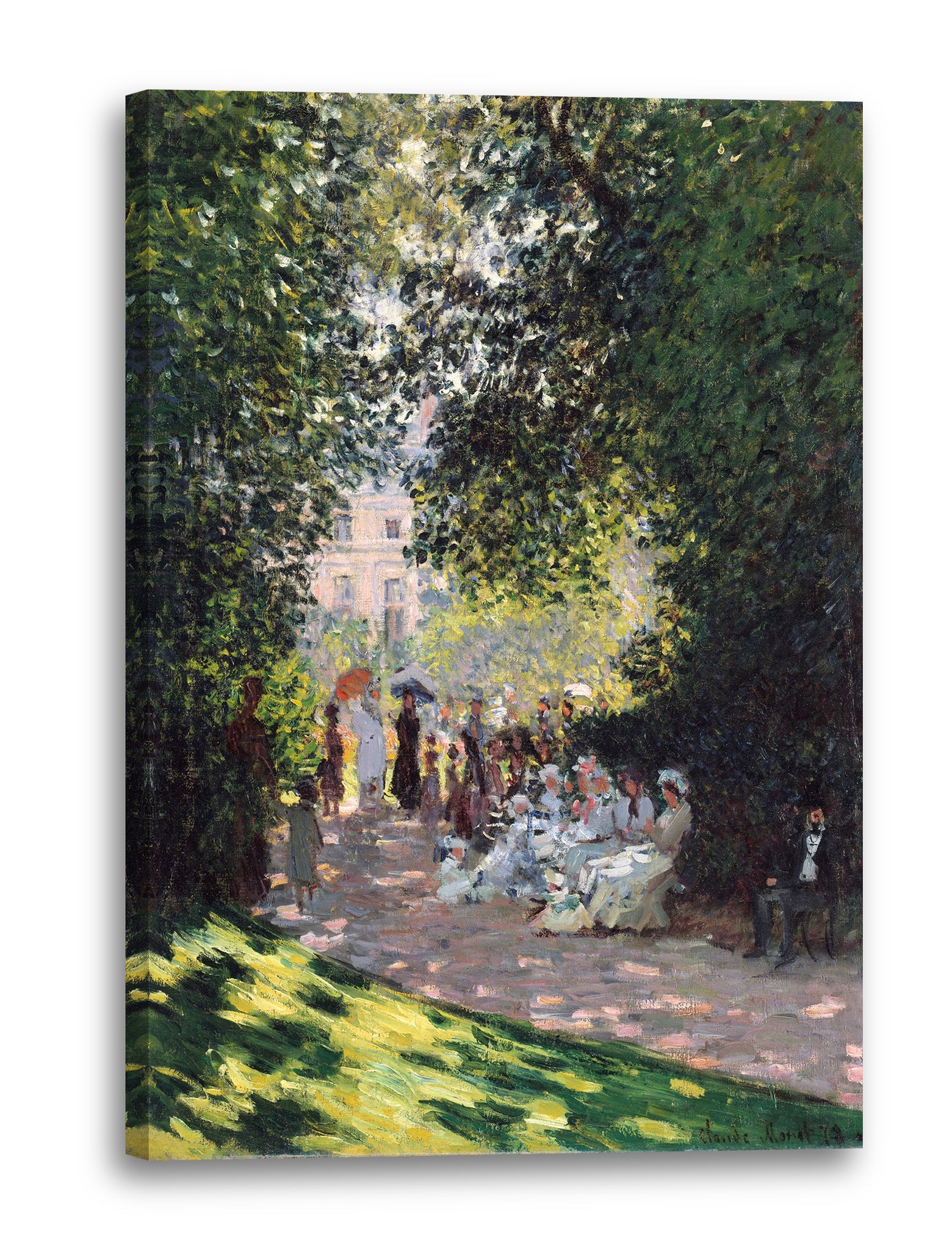 Leinwandbild Claude Monet - Der Park Monceau (1878)