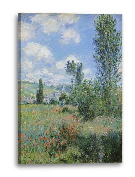 Leinwandbild Claude Monet - Aussicht von Vétheuil