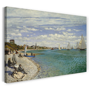 Leinwandbild Claude Monet - Regatta bei Sainte-Adresse (1867)