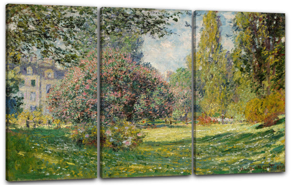 Leinwandbild Claude Monet - Landschaft am Park Monceau (1876)