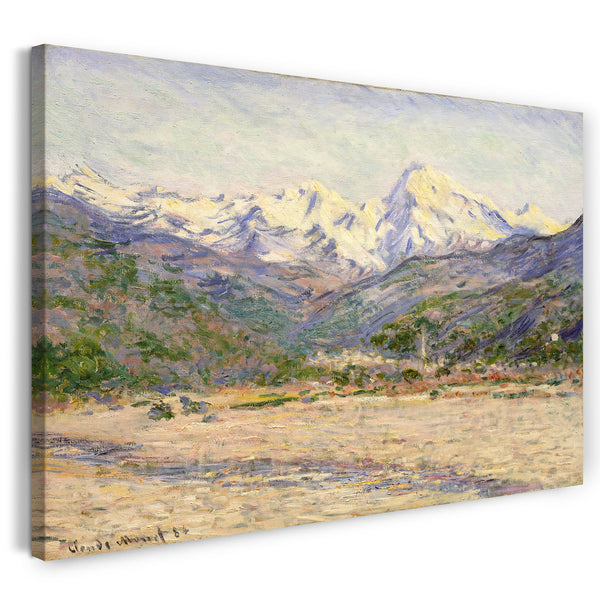 Leinwandbild Claude Monet - Das Tal der Nervia (1884)