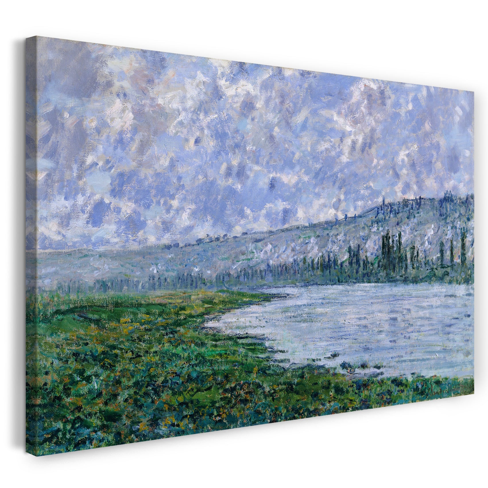 Leinwandbild Claude Monet - Die Seine bei Vétheuil (1880)