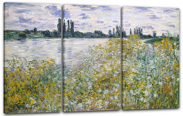 Leinwandbild Claude Monet - Île aux Fleurs bei Vétheuil (1880)