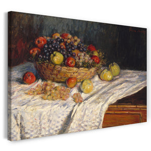 Leinwandbild Claude Monet - Äpfel und Weintrauben (1879-1880)