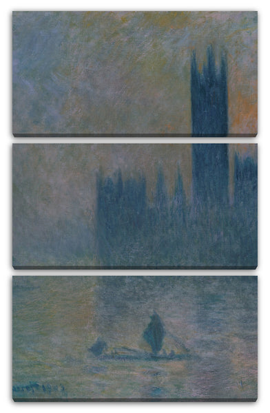 Leinwandbild Claude Monet - Das Parlament von London (Nebeleffekt) (1903-1904)