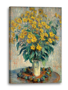 Leinwandbild Claude Monet - Topinambur Blumen (1880)