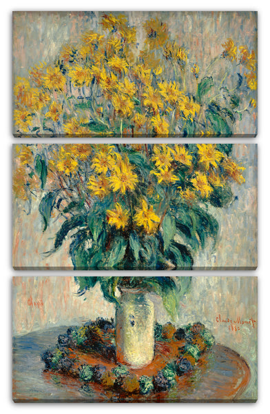 Leinwandbild Claude Monet - Topinambur Blumen (1880)