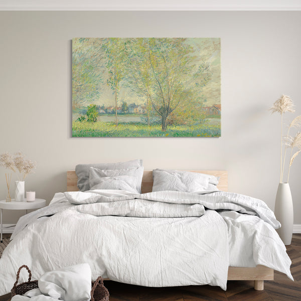 Leinwandbild Claude Monet - Die Weidenbäume (1880)