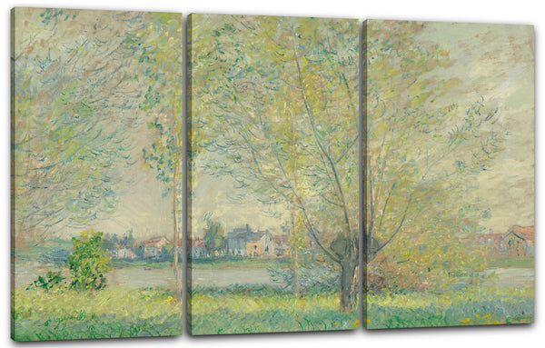 Leinwandbild Claude Monet - Die Weidenbäume (1880)