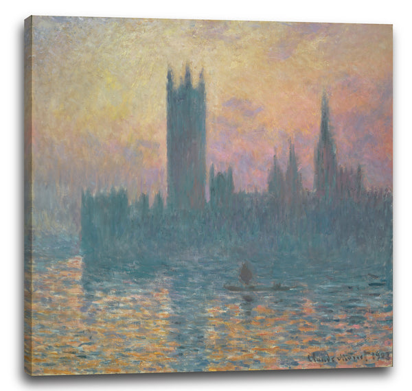 Leinwandbild Claude Monet - The Houses of Parliament, Sonnenaufgang (1903)