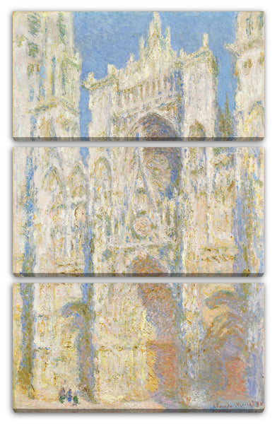 Leinwandbild Claude Monet - Kathedrale von Rouen, West-Fassade, Sonnenlicht (1894)