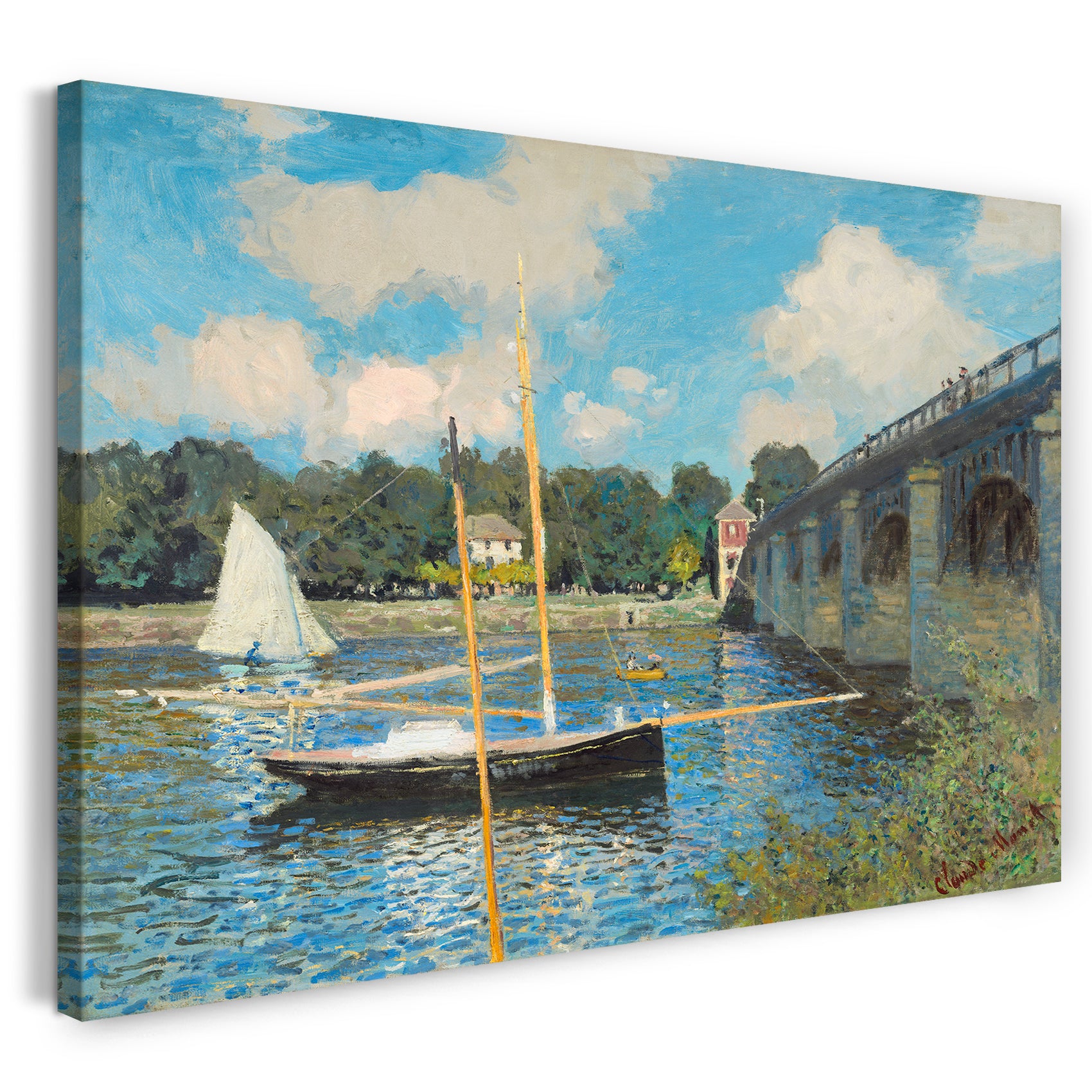 Leinwandbild Claude Monet - Die Brücke bei Argenteuil (1874)
