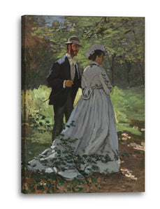 Leinwandbild Claude Monet - Bazille und Camille (Studie für"Déjeuner sur lHerbe") (1865)