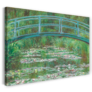Leinwandbild Claude Monet - Die japanische Brücke (1899)