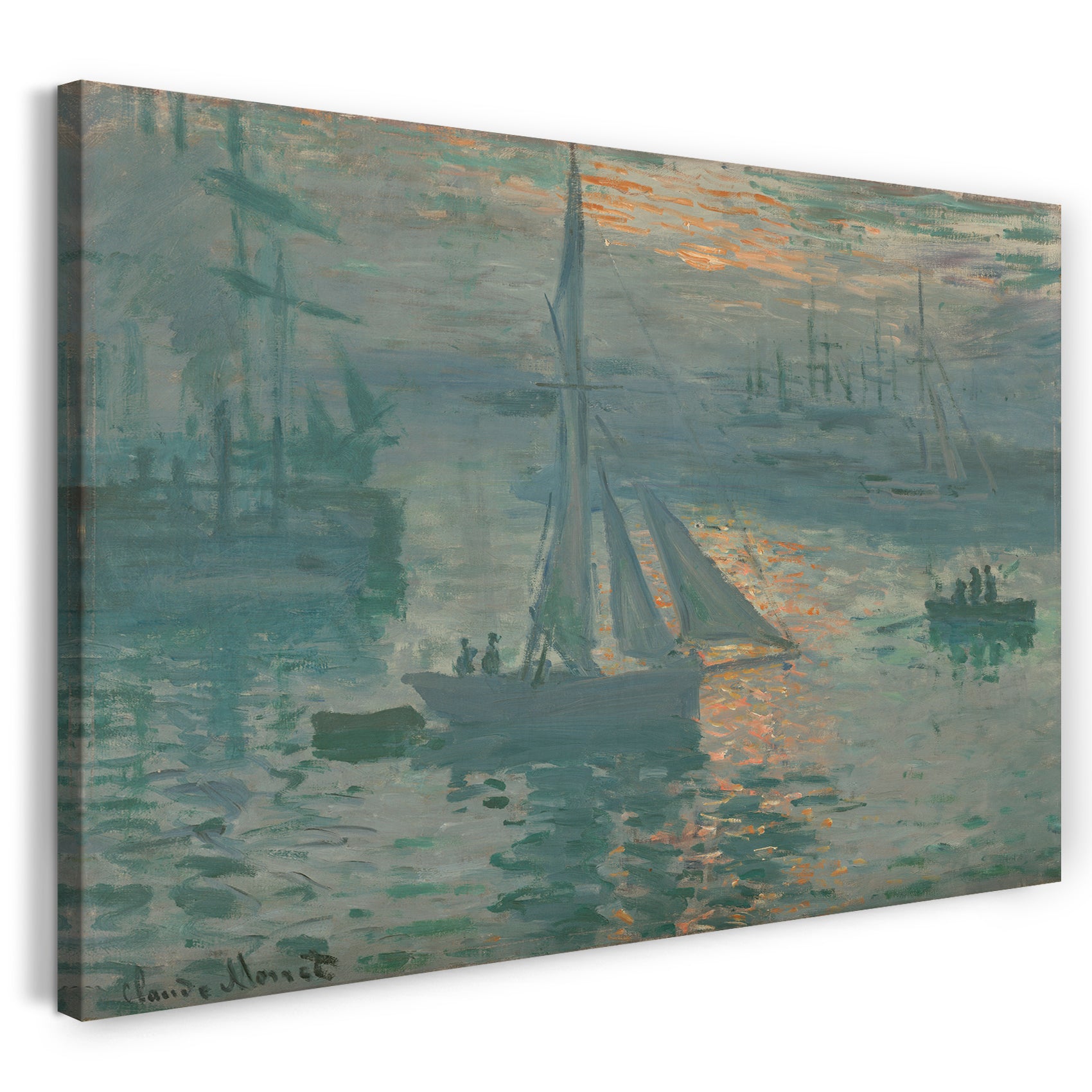 Leinwandbild Claude Monet - Impression, Sonnenaufgang (1873)