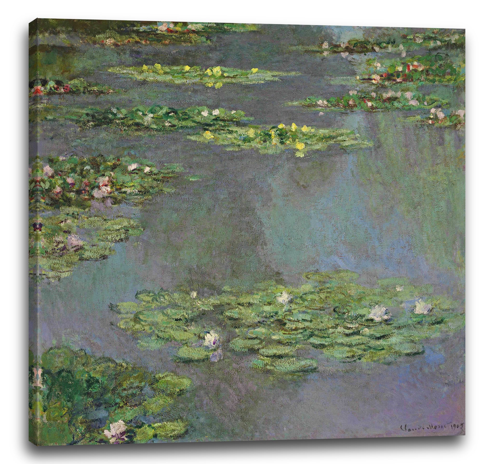 Leinwandbild Claude Monet - Seerosen (frz. Nymphéas) (1905)