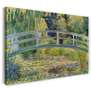 Leinwandbild Claude Monet - Japanische Brücke über den Seerosenteich (1899)