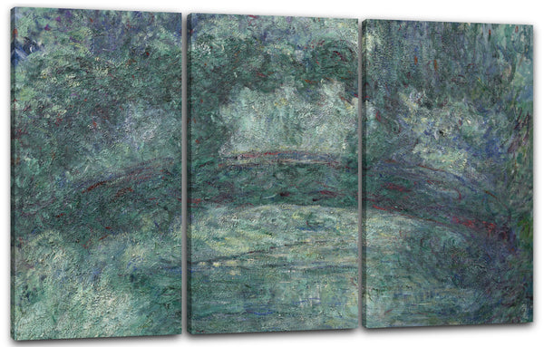 Leinwandbild Claude Monet - Japanische Brücke über den Seerosenteich (1919-1924)