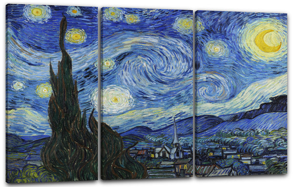 Leinwandbild Vincent van Gogh - Die Sternennacht (1889)