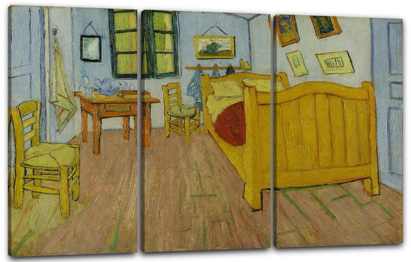 Leinwandbild Vincent van Gogh - Das Schlafzimmer - erste Version (1888)