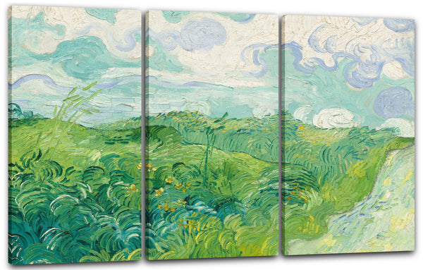 Leinwandbild Vincent van Gogh - Feld mit grünem Weizen (1889)