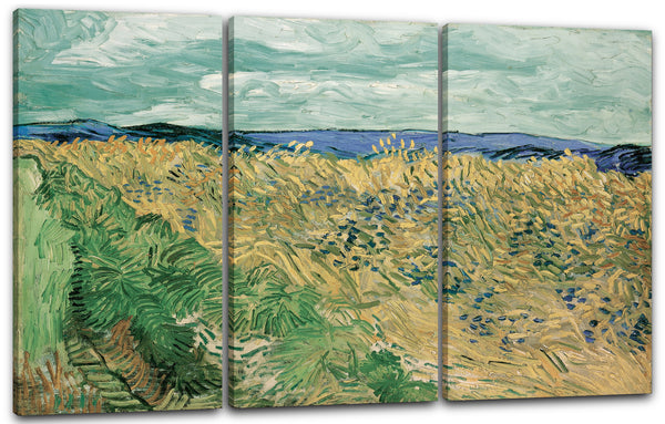 Leinwandbild Vincent van Gogh - Weizenfeld mit Kornblumen (1890)