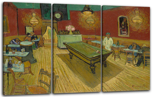Leinwandbild Vincent van Gogh - Das Nachtcafé in Arles (1888)