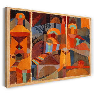 Leinwandbild Paul Klee - Tempelgärten (1920)