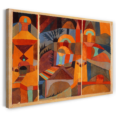 Leinwandbild Paul Klee - Tempelgärten (1920)