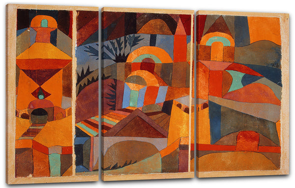 Leinwandbild Paul Klee - Tempelgärten (1920)